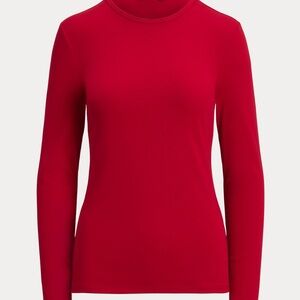 Classic Red Women's Long Sleeve Top